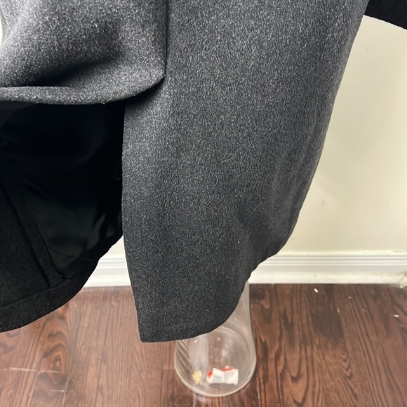 Vintage Kingsway Simpson Sears Boyfriend Wool Trench Slouch Coat Size Large - Picture 12 of 13